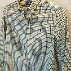 Ralph Lauren L Sz 14-16 NWOT Plaid Button Front